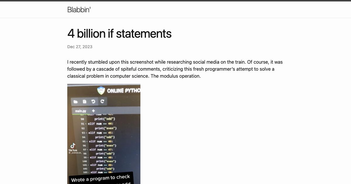 Screenshot of web page.