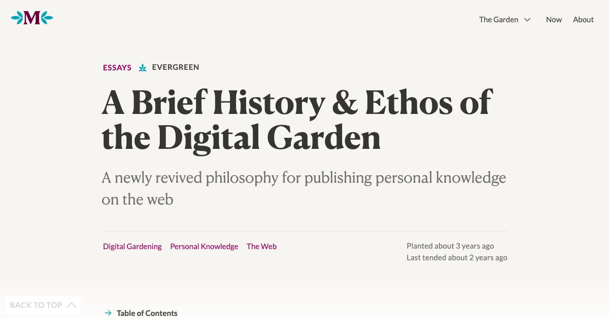 Screenshot of web page.