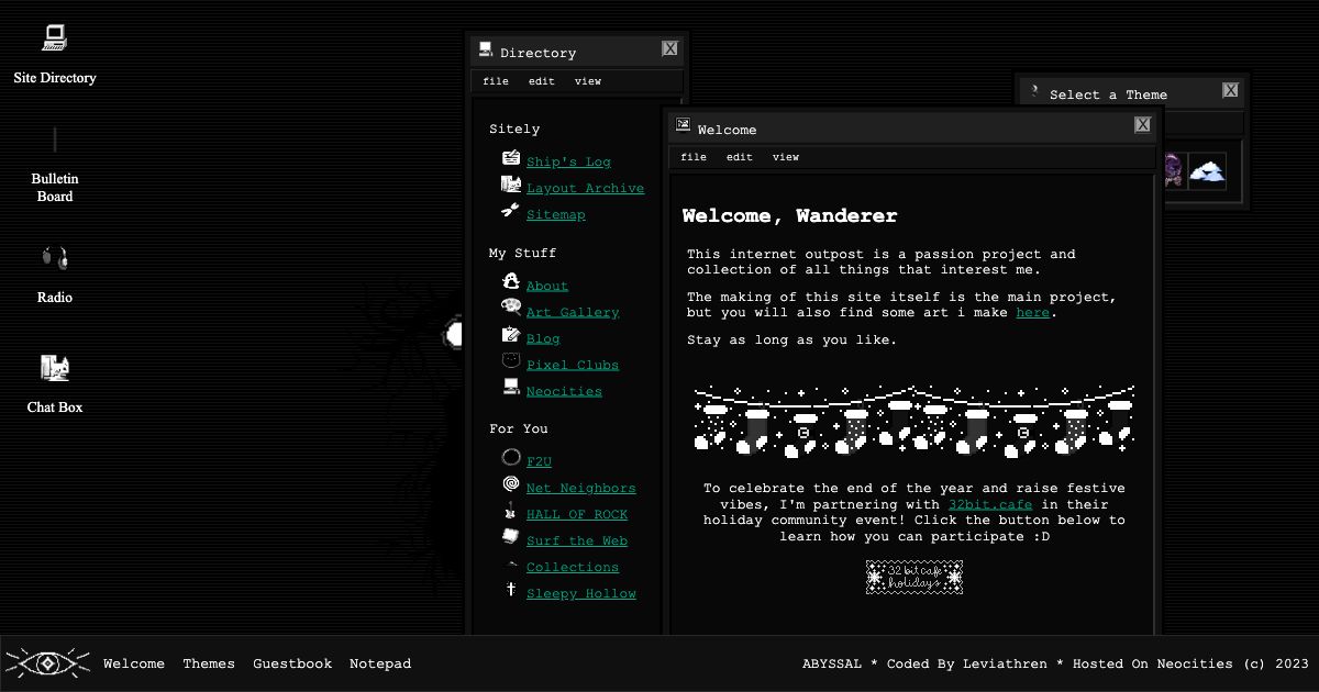 Screenshot of web page.
