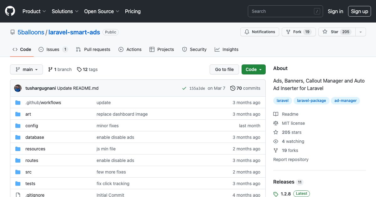 Screenshot of web page.