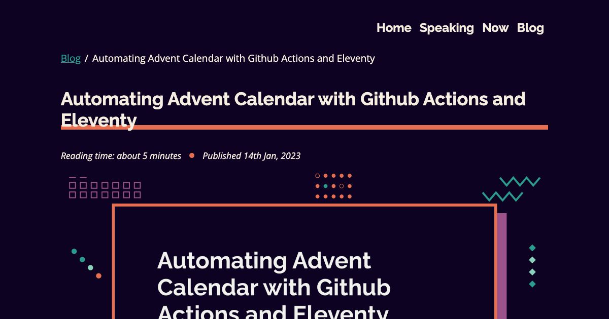 Screenshot of web page.