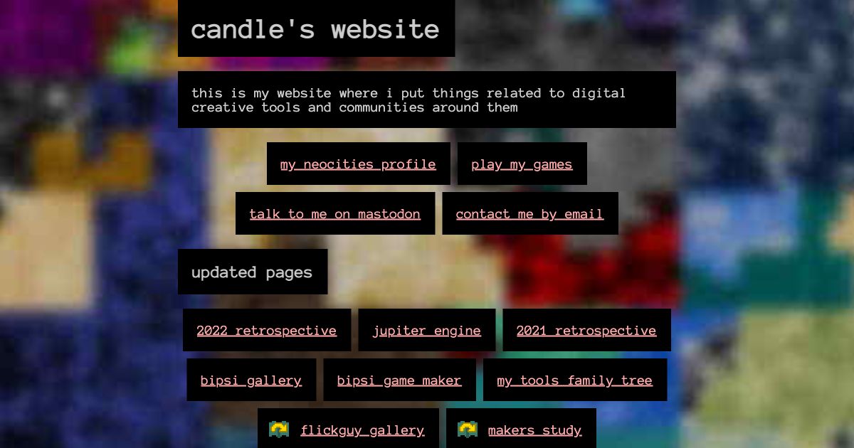 Screenshot of web page.