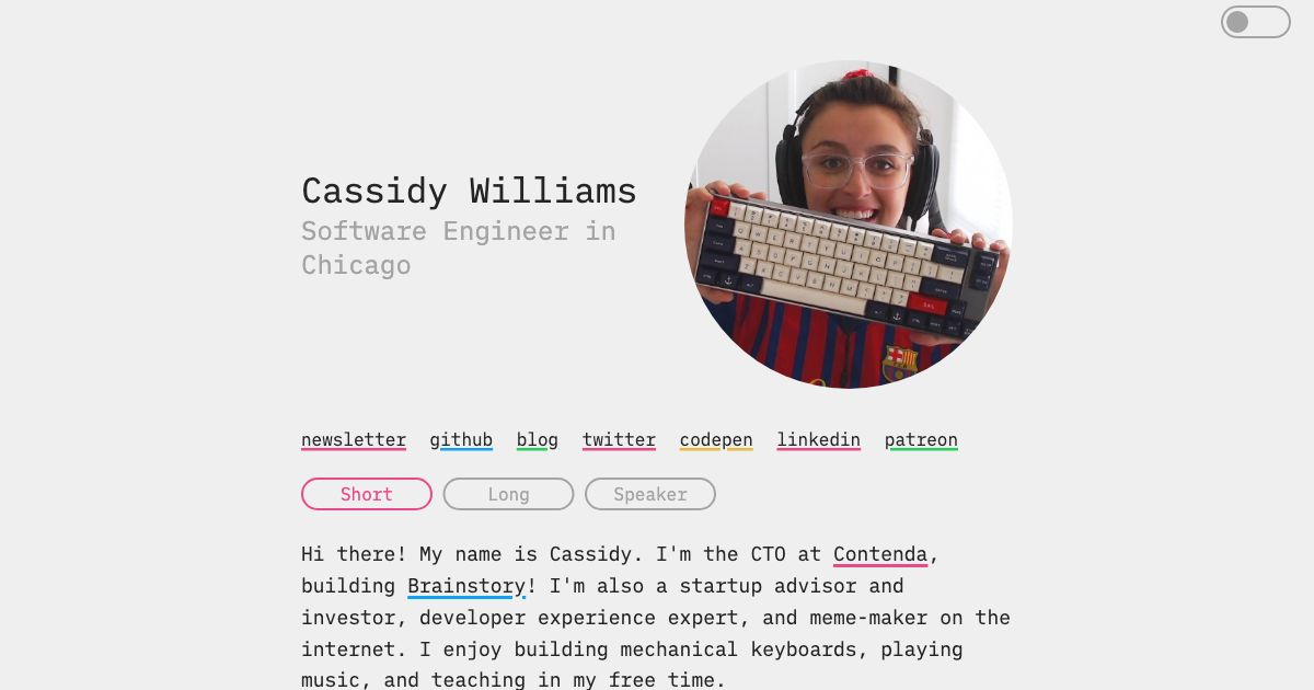 Screenshot of web page.