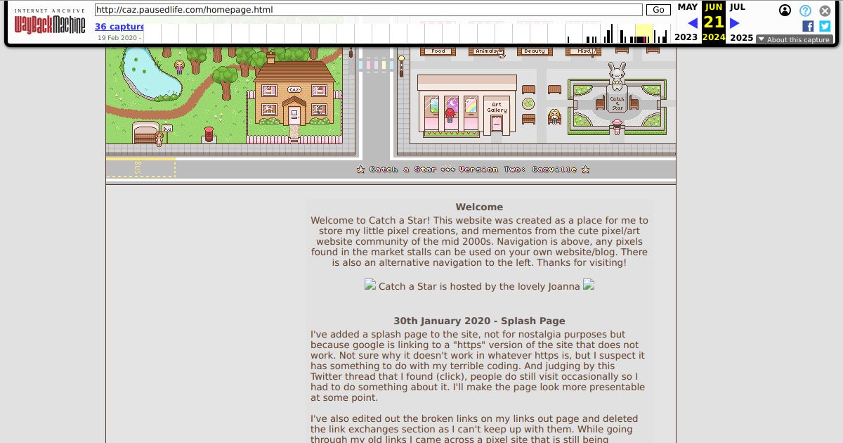 Screenshot of web page.