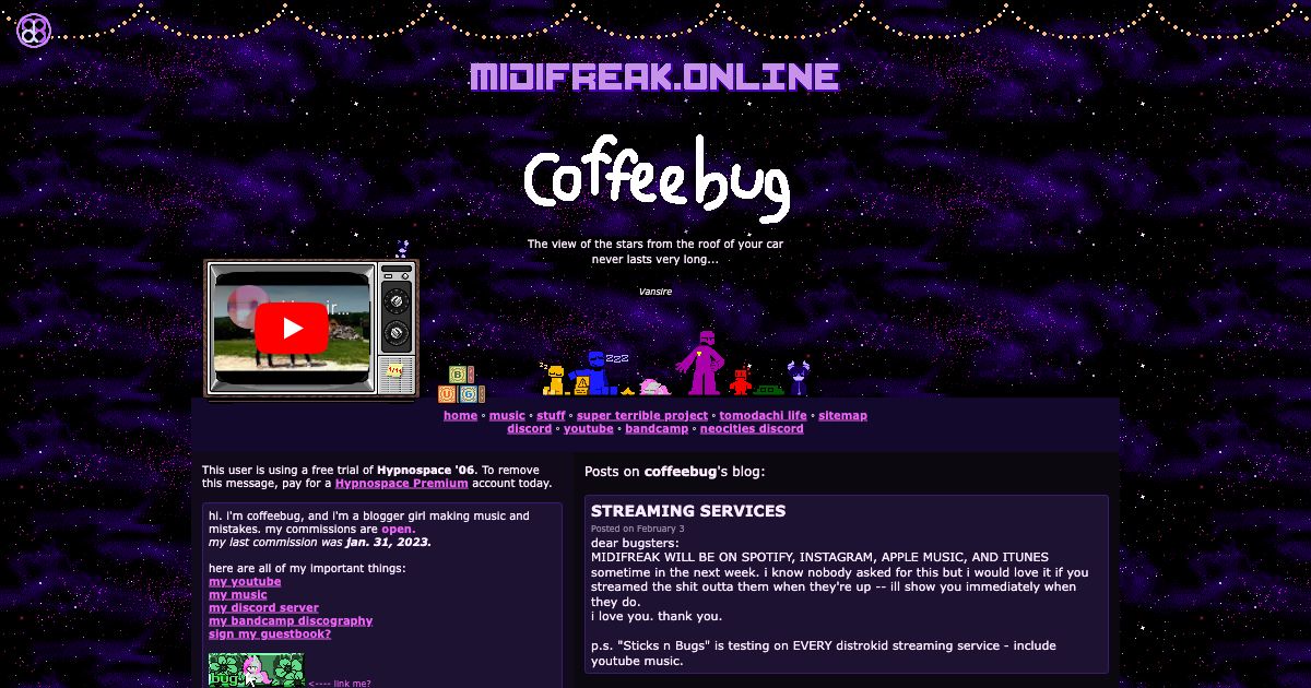 Screenshot of web page.