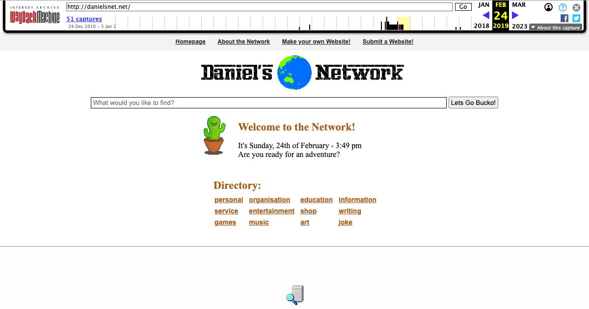 Screenshot of web page.