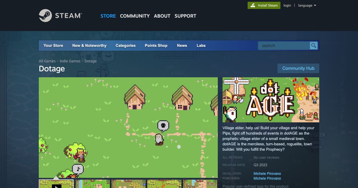 Screenshot of web page.