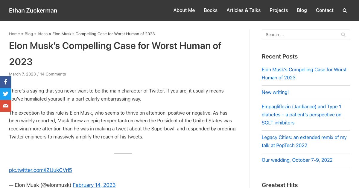 Screenshot of web page.