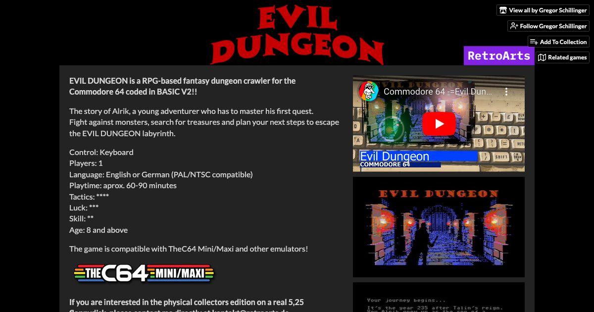 Screenshot of web page.