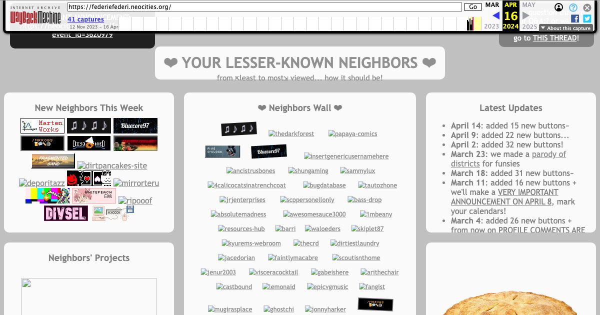 Screenshot of web page.