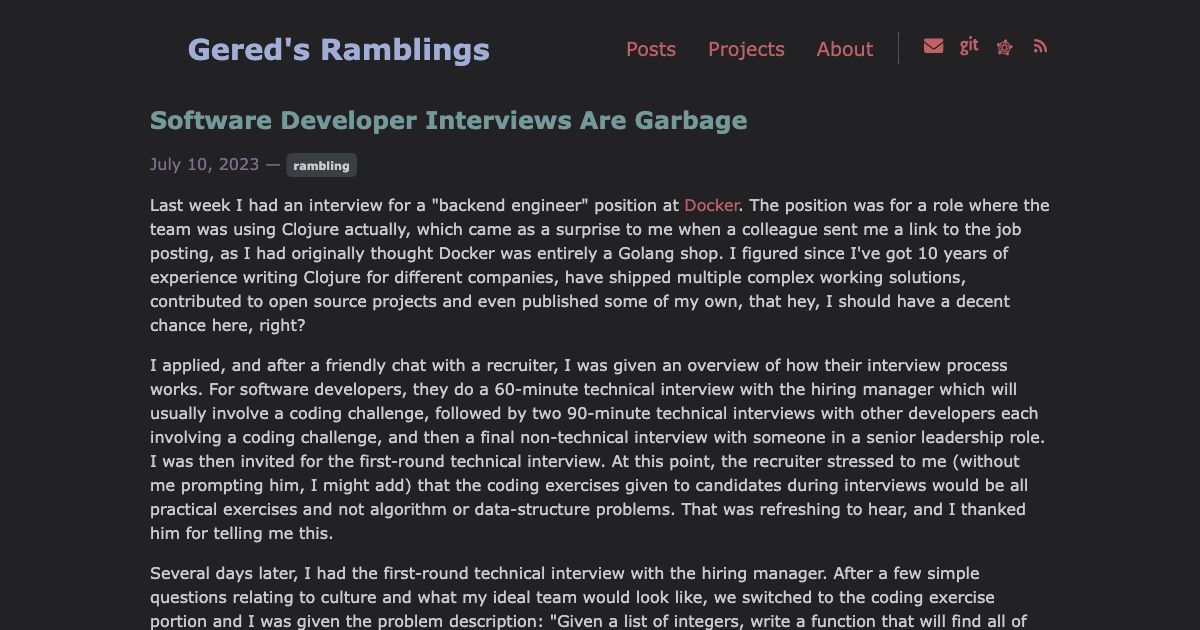 Screenshot of web page.