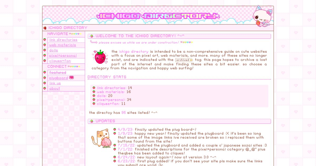 Screenshot of web page.