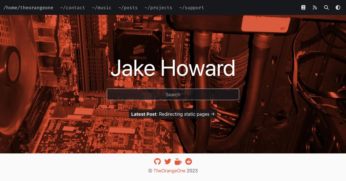 Screenshot of web page.