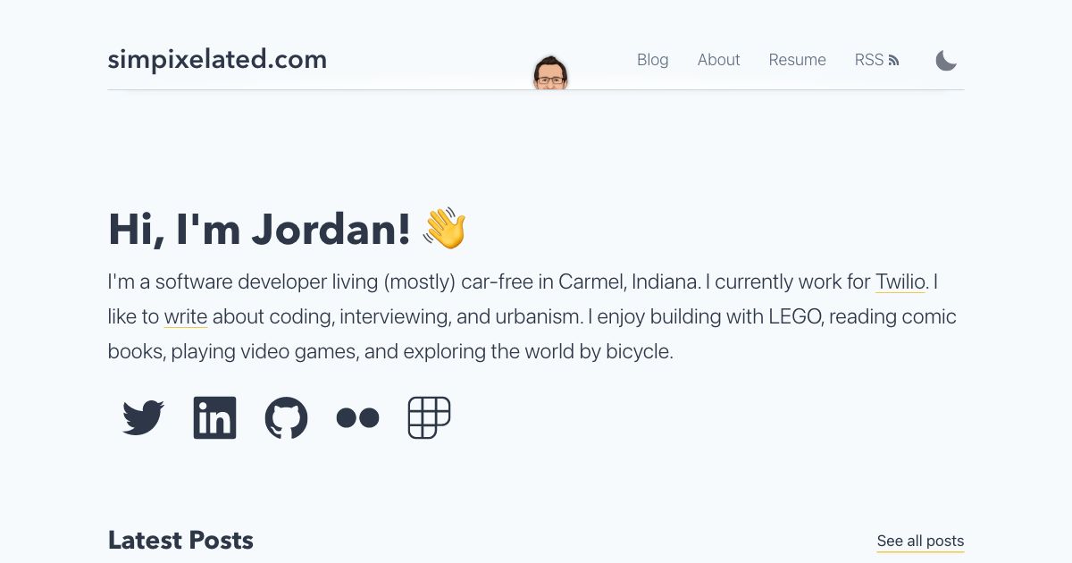 Screenshot of web page.