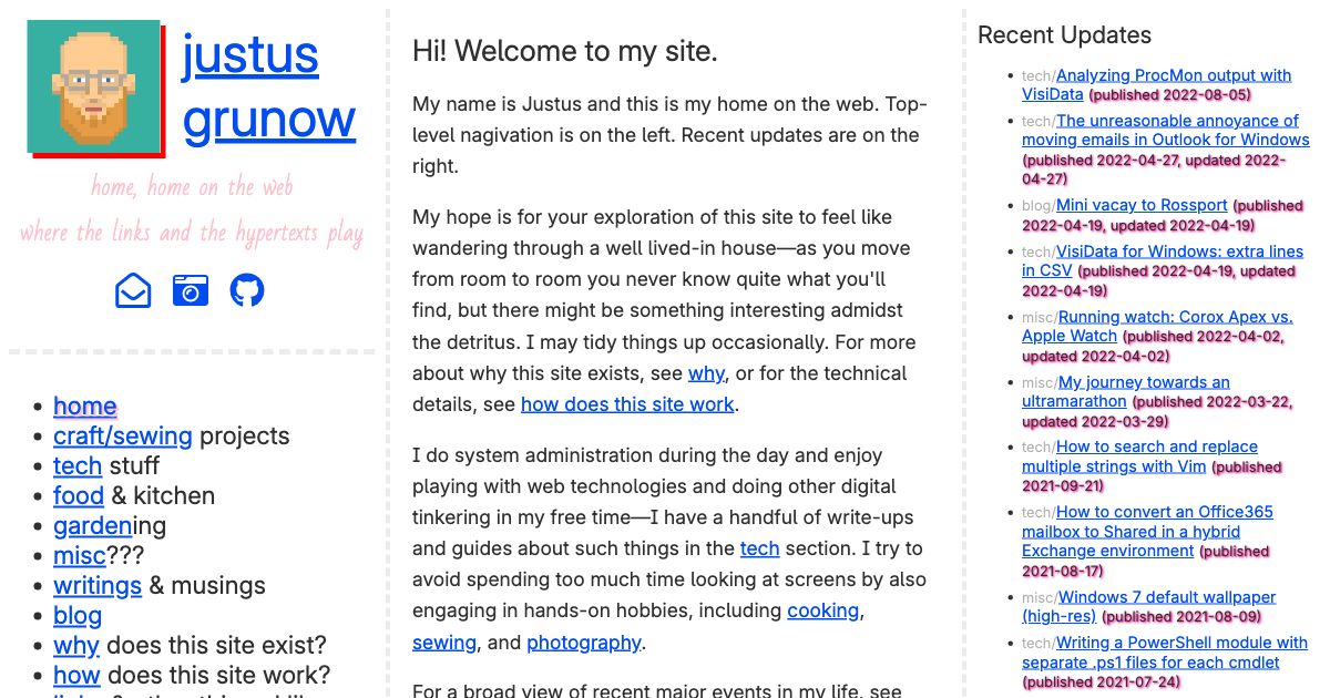 Screenshot of web page.