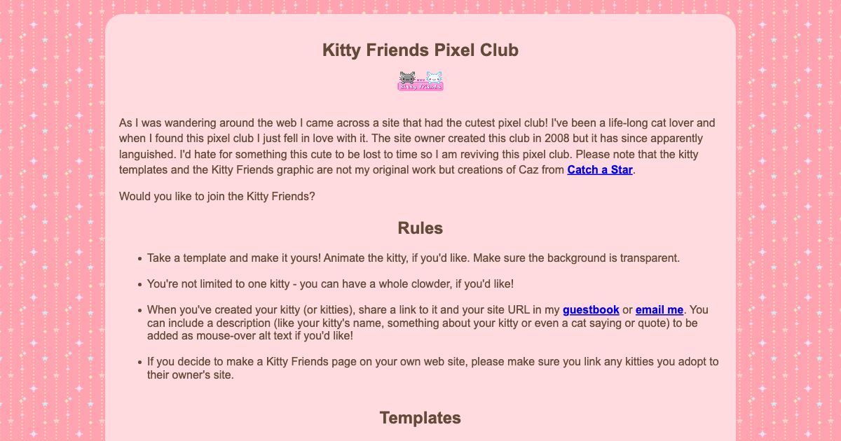 Screenshot of web page.