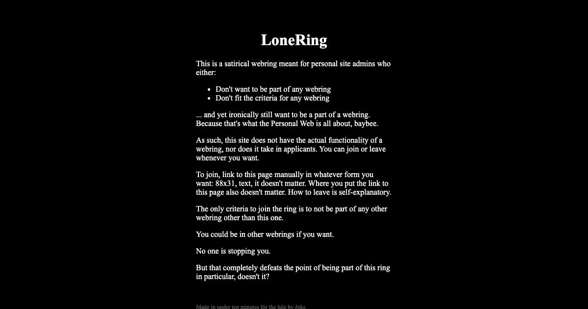 Screenshot of web page.