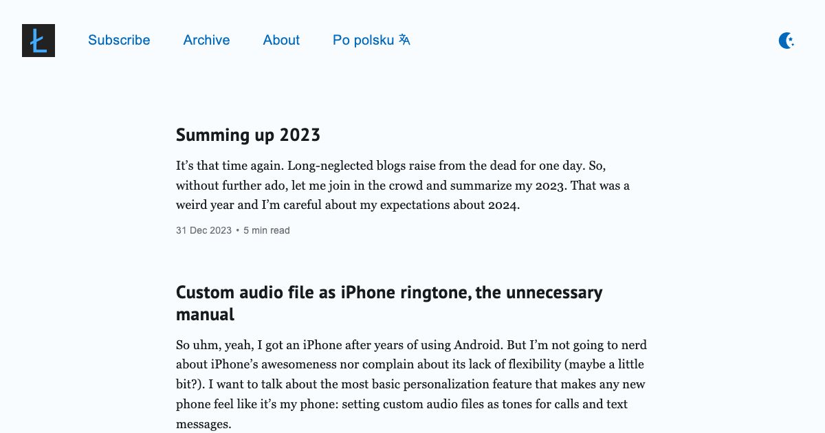 Screenshot of web page.
