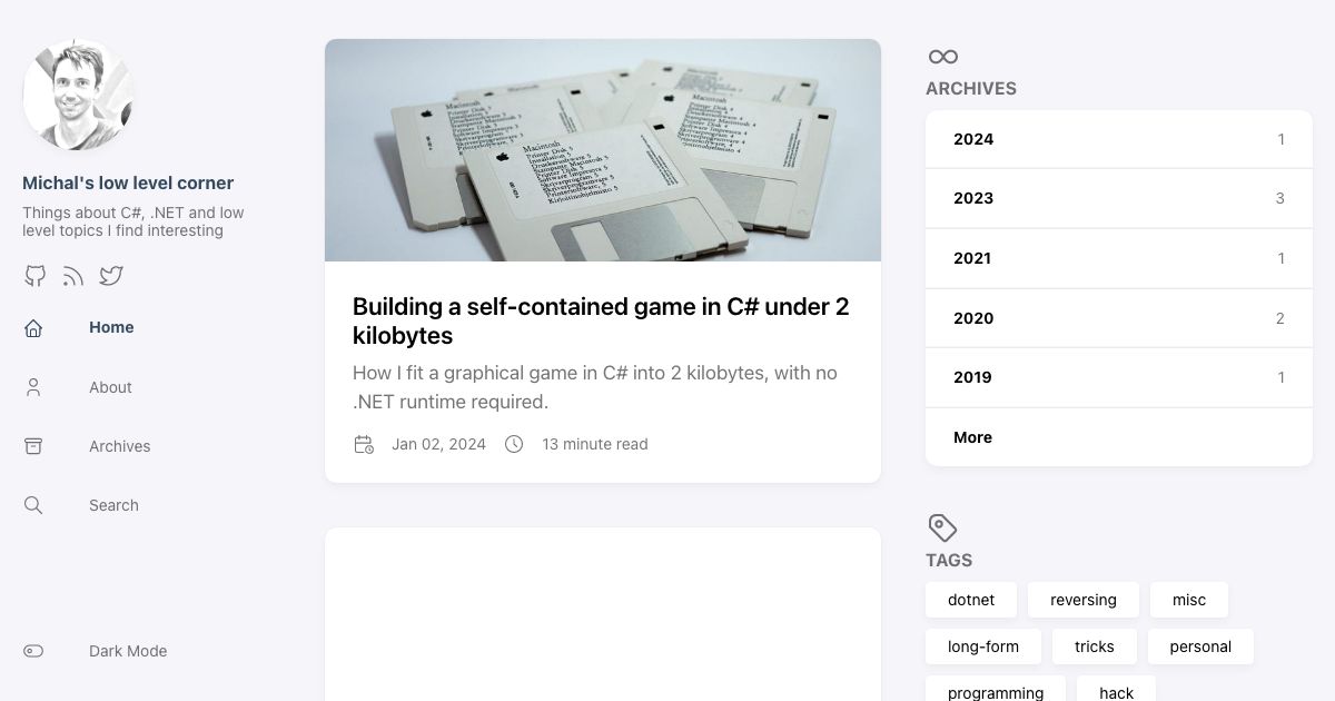 Screenshot of web page.