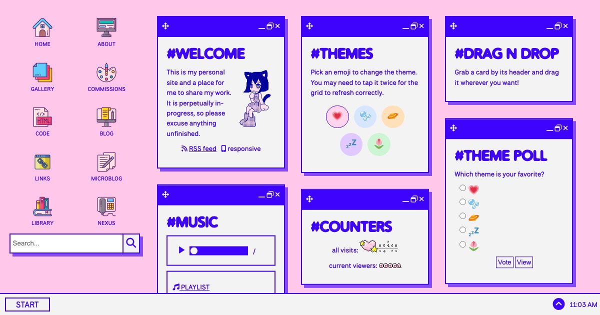 Screenshot of web page.