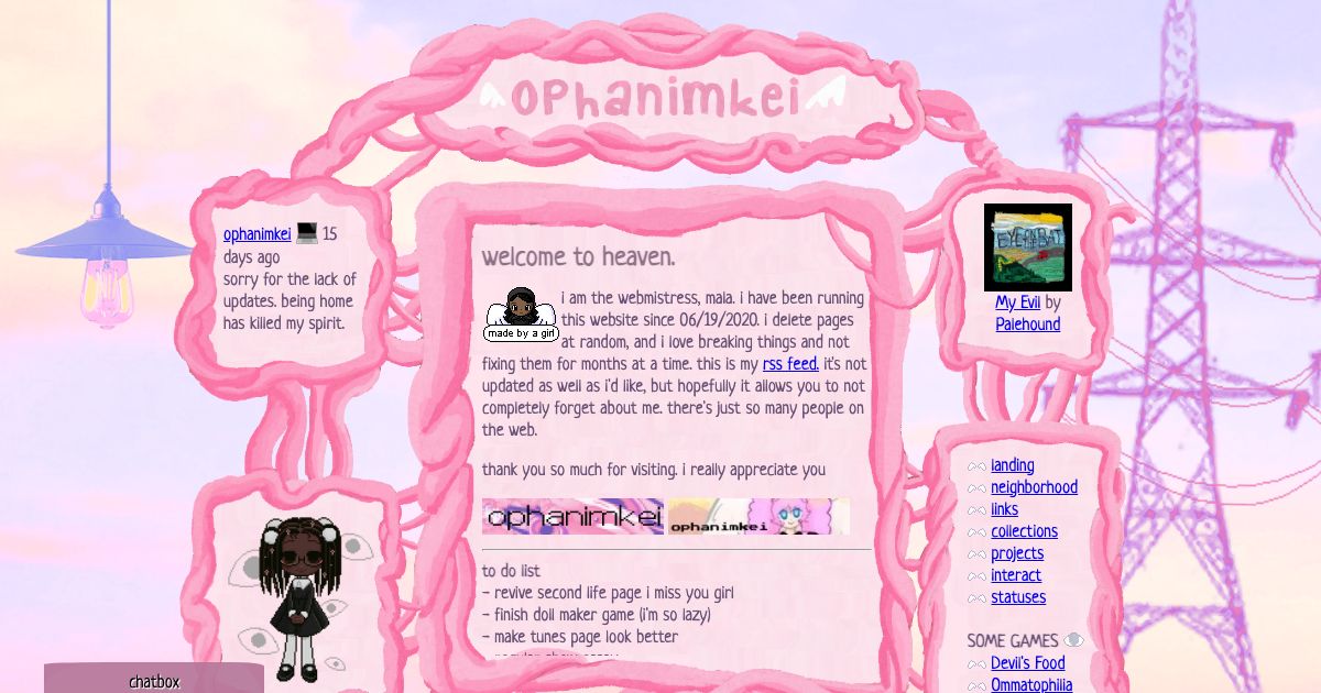 Screenshot of web page.