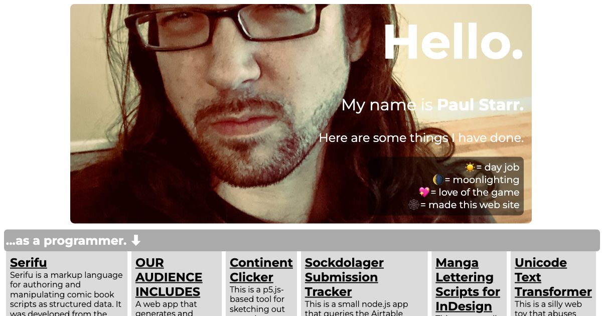 Screenshot of web page.