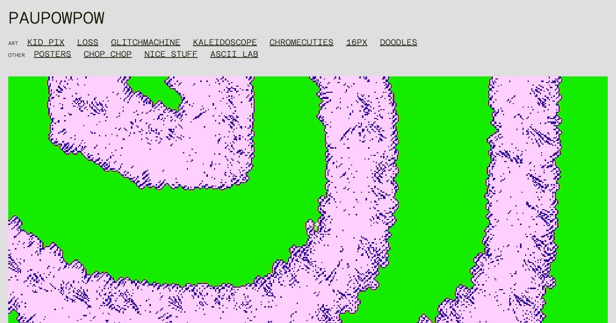 Screenshot of web page.