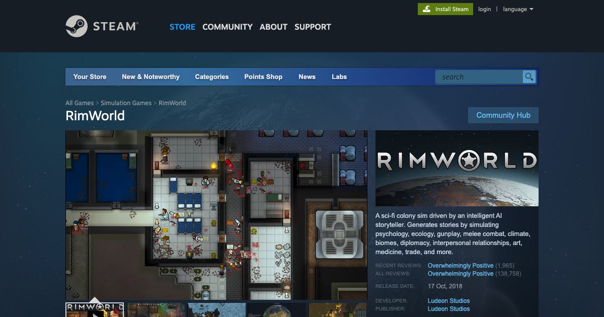 Screenshot of web page.