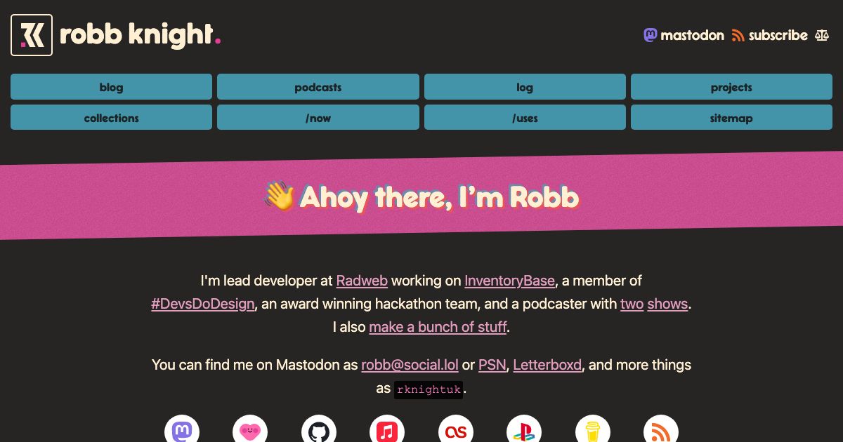 Screenshot of web page.