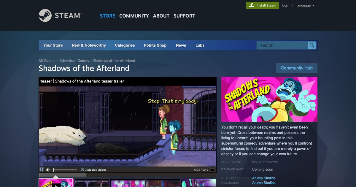 Screenshot of web page.