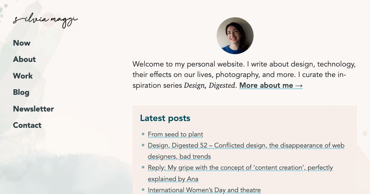 Screenshot of web page.