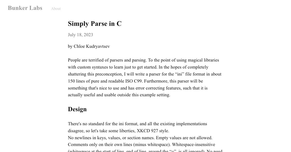 Screenshot of web page.