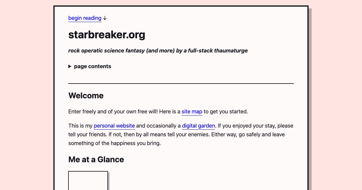 Screenshot of web page.