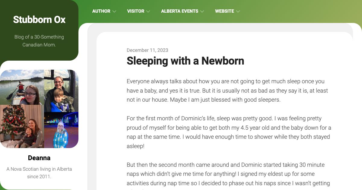 Screenshot of web page.