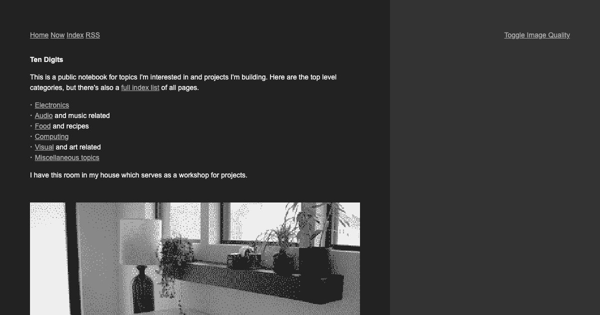 Screenshot of web page.