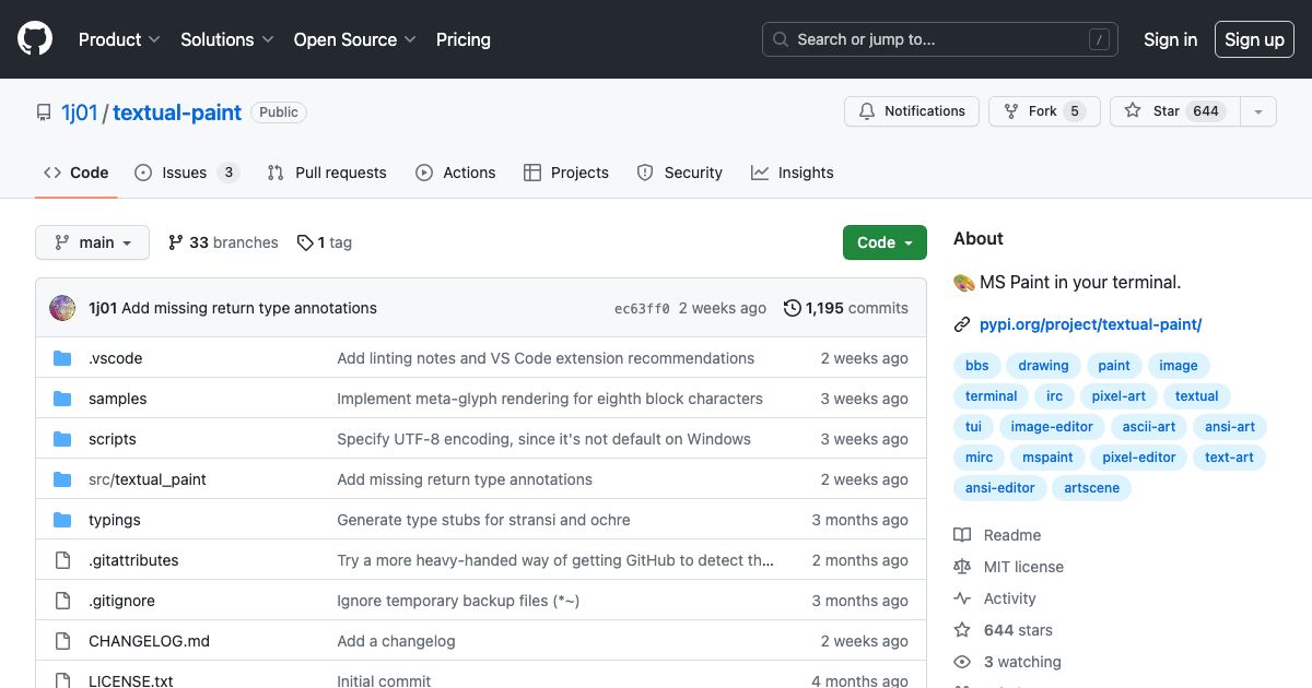 Screenshot of web page.