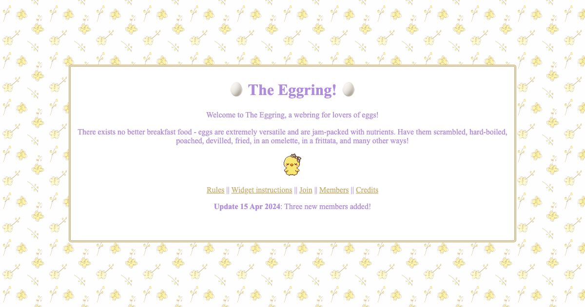 Screenshot of web page.