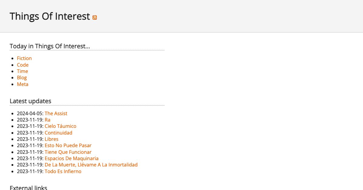 Screenshot of web page.