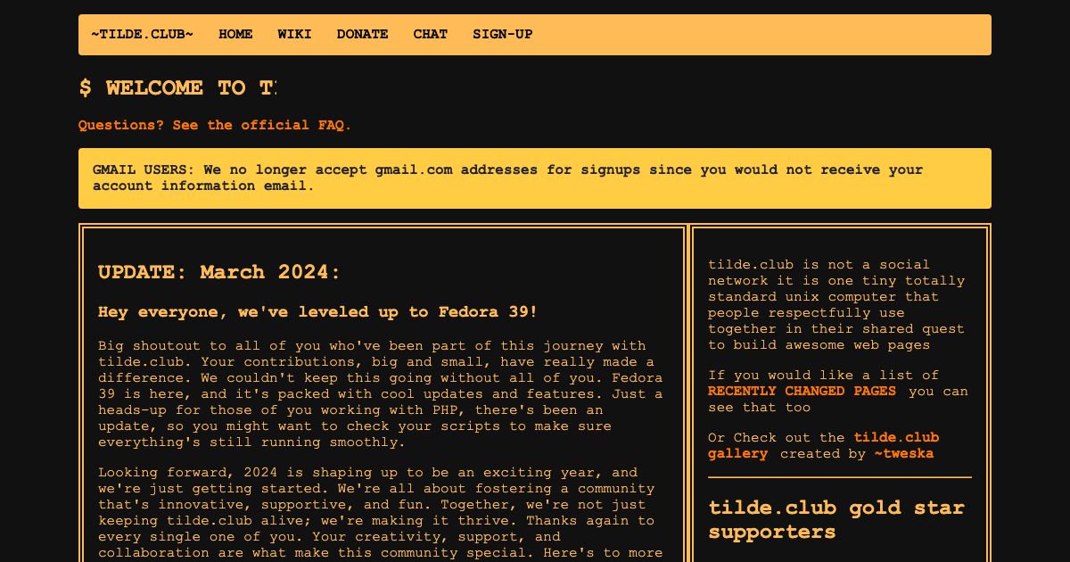 Screenshot of web page.
