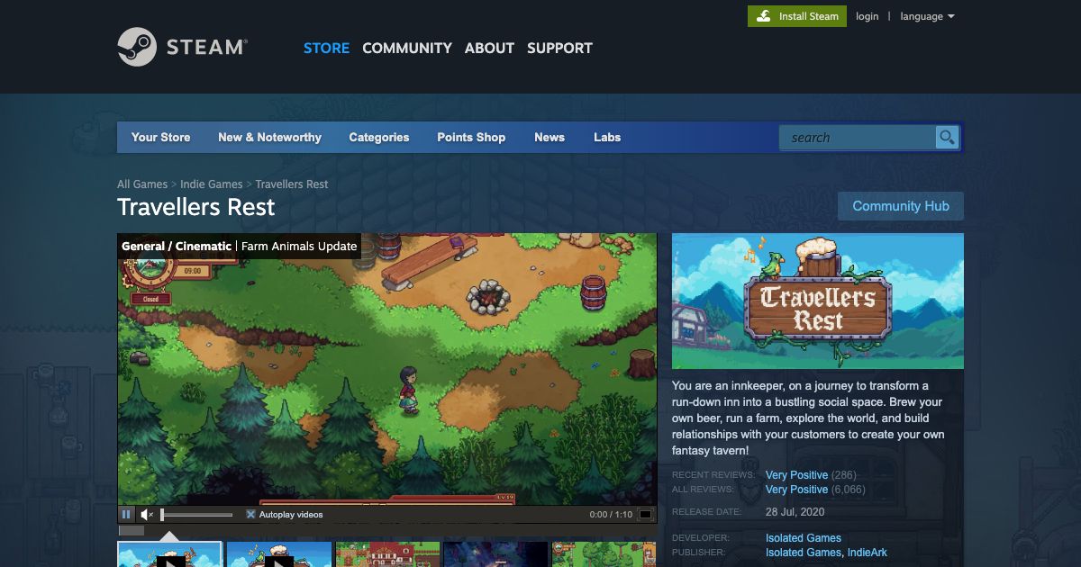 Screenshot of web page.