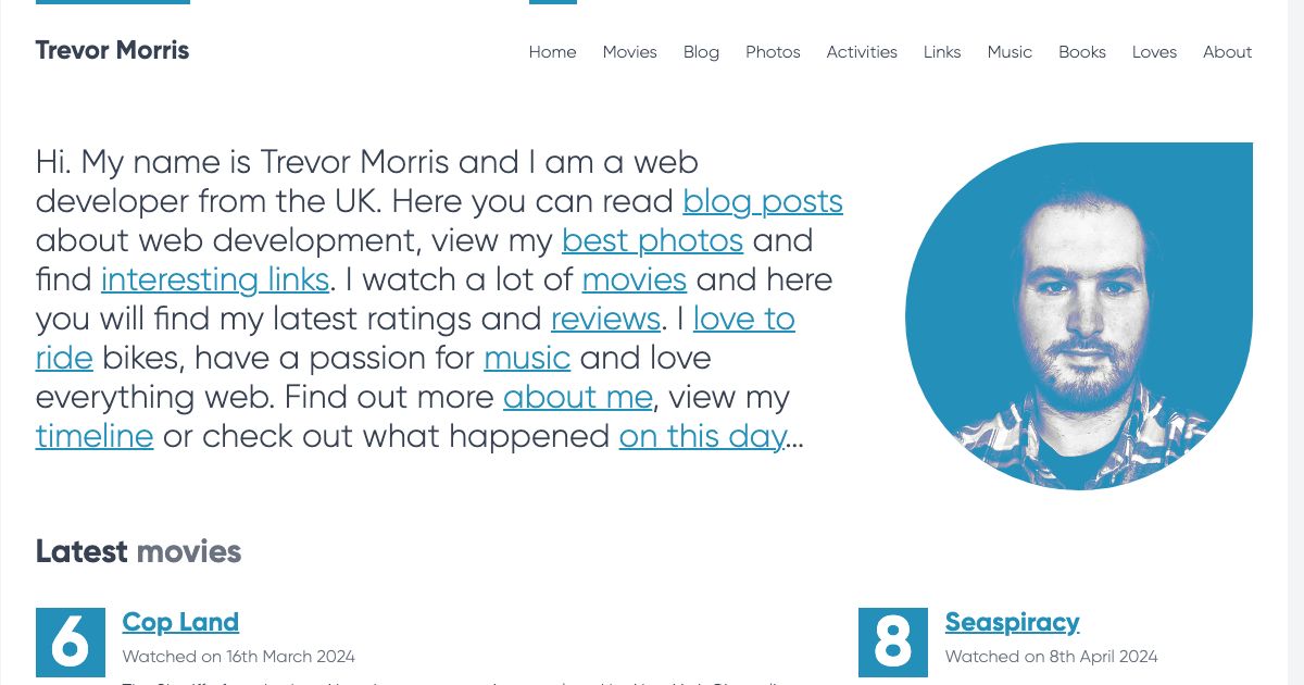 Screenshot of web page.