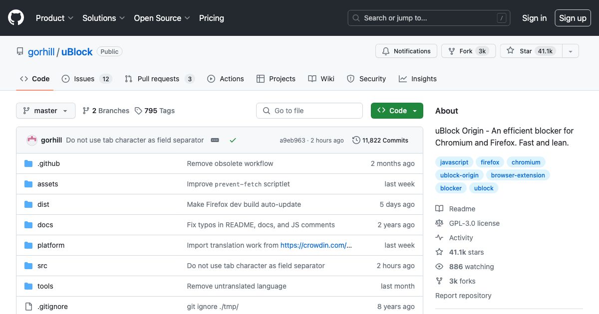 Screenshot of web page.