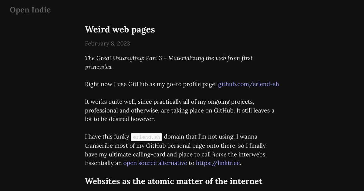 Screenshot of web page.