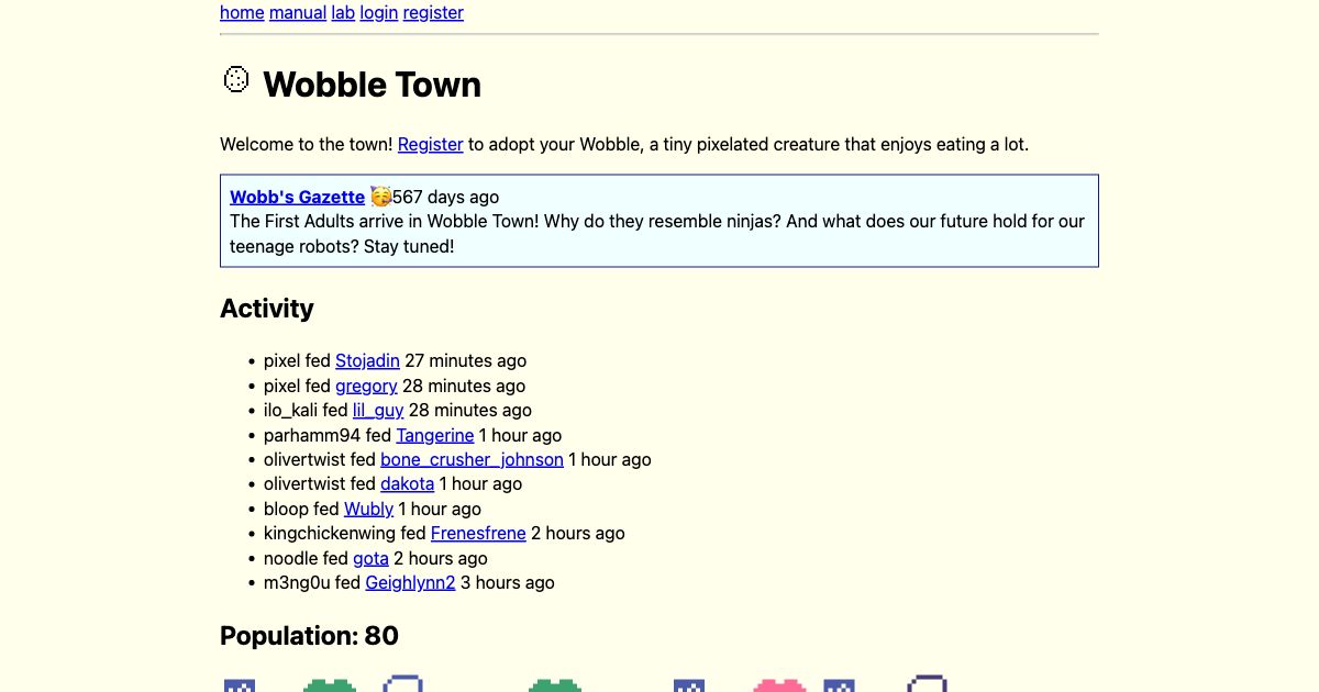 Screenshot of web page.
