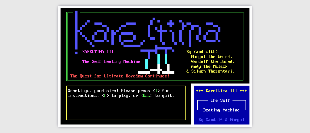 Kareltima III Startup